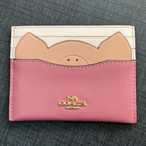 Coach Handbags - Coach card case with pig